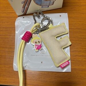 Pop Mart Pin for Love Keychain Letter F